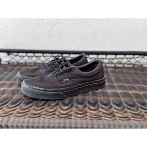 Vans Era Low Top Skate Shoes Sneakers Casual Black Boys Size 4.5